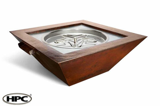 Sedona Square Copper Gas Fire and Water Bowl