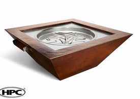 Sedona Square Copper Gas Fire and Water Bowl