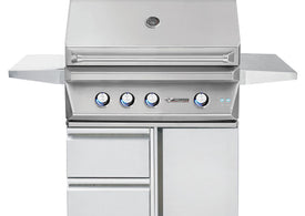 Twin Eagles 36” Gas Grill on Cart with Storage Drawers