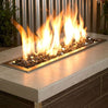 Gray Reflective Fire Glass 1/2"
