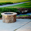 36″ Octagon Custom Stone Gas Fire Pit