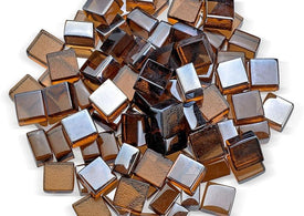 Copper Luster Cubes Fire Glass 2.0