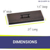 Rectangular Oil Rubbed Bronze Drop In Pan Covers- AFG