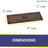 Rectangular Oil Rubbed Bronze Drop In Pan Covers- AFG