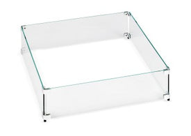 Square Tempered Glass Wind Guard for 18" Pan