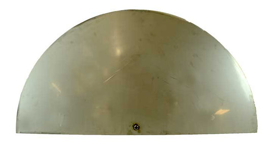 19″ – 24″ Custom 1/2 Circle Flat, Stainless Steel Burner Pan