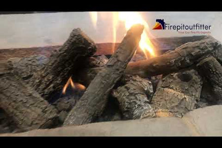 48″ x 30″ Rectangle Custom Stone Gas Fire Pit