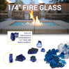 Cobalt Blue Fire Glass 1/4"