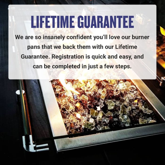 24" Drop In H-Burner With Pan