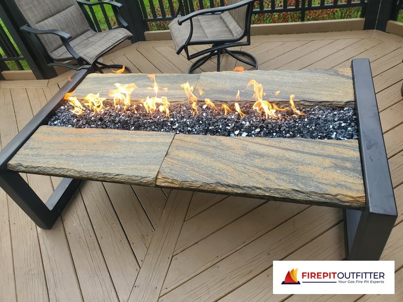 A Mess-Free Outdoor Fire Feature