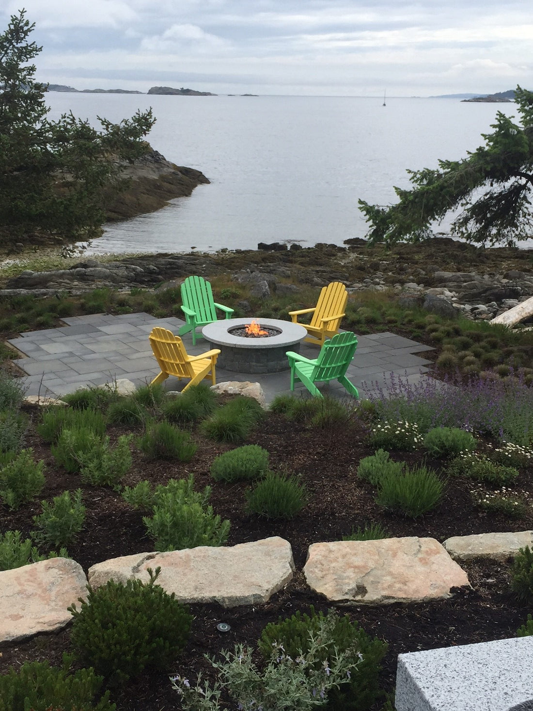 Lakefront Fire Pit Area | Customer Photos