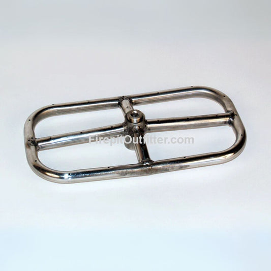 12" x 6" Stainless Steel Rectangle Ring