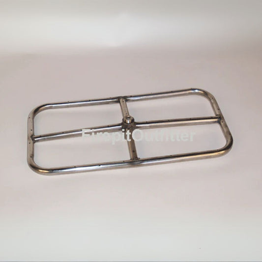 18" x 9" Stainless Steel Rectangle Ring