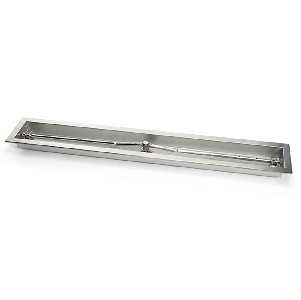 48" Stainless Steel Trough Burner with pan