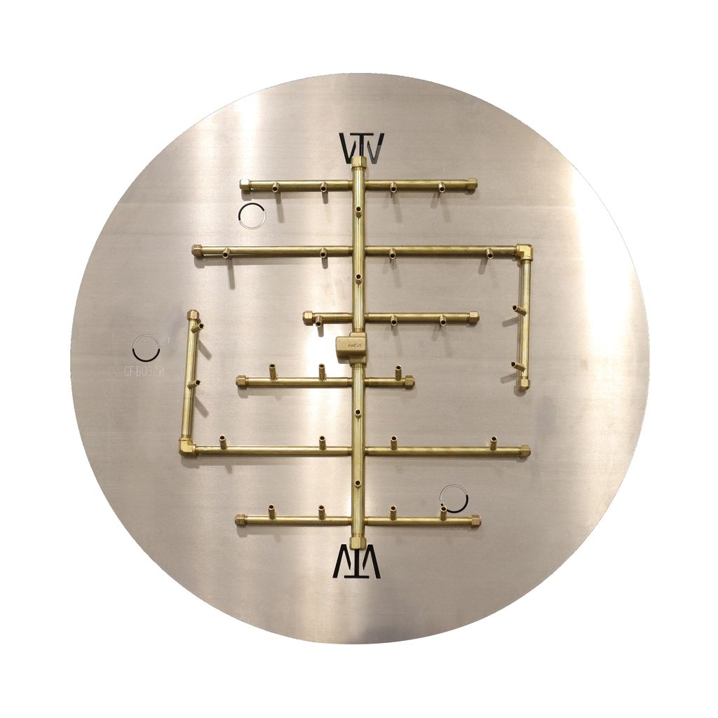 300K BTU 24.75″ x 22″ Universal Crossfire Brass Burner