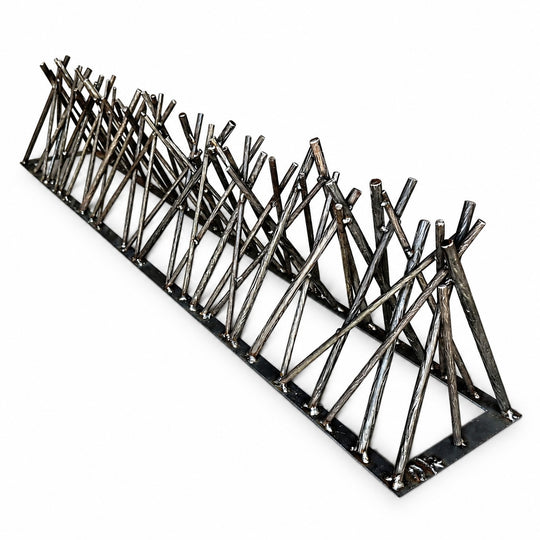 48" Linear Fire Twig Sculpture