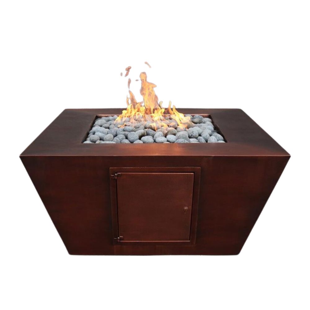 48″ Redan Square Copper Fire Pit