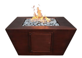 48″ Redan Square Copper Fire Pit