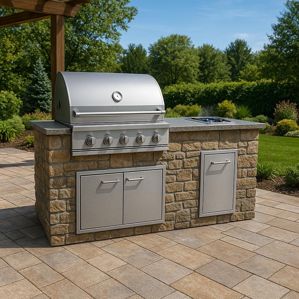 Custom 8' DIY BBQ Island Frame