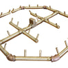 Warming Trends Crossfire Octagonal Style Brass Gas Fire Pit Burners