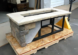 Custom rectangle Fire Pit Kit 52″ x 22″