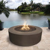 Unity Round Steel Gas Fire Pit 18" High (3 sizes)