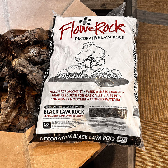 Black Lava Rock (1 cubic foot) | FirePit Outfitter – Fire Pit Outfitter