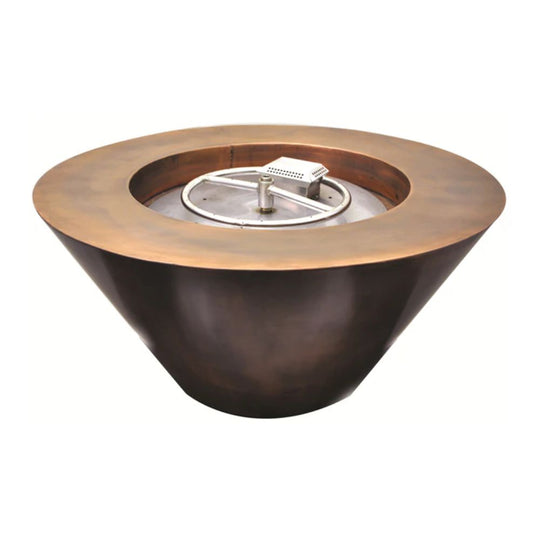 Mesa Round Copper Gas Fire Bowl