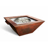 Sierra Square Copper Gas Fire and Water Bowl