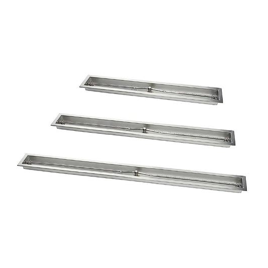 24" Stainless Steel Trough Burner with pan