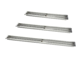 48" Stainless Steel Trough Burner with pan