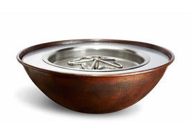 Tempe Round Copper Gas Fire Bowl