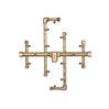 140K BTU 13.5″ X 13.5″ Universal Crossfire Brass Burner