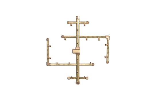 180K BTU 13.5″ X 13.5″ Universal Crossfire Brass Burner