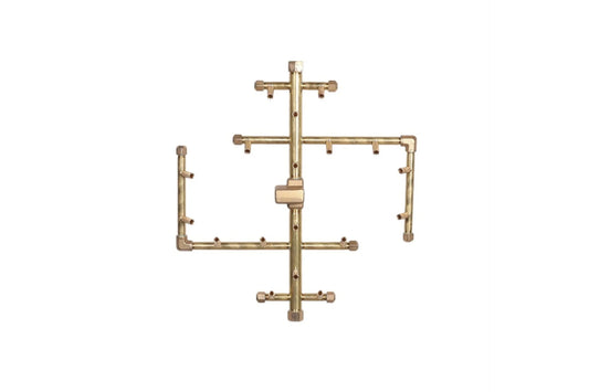 180K BTU 13.5″ X 13.5″ Universal Crossfire Brass Burner