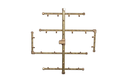 240K BTU 20.5″ x 19.5″ Universal Crossfire Brass Burner
