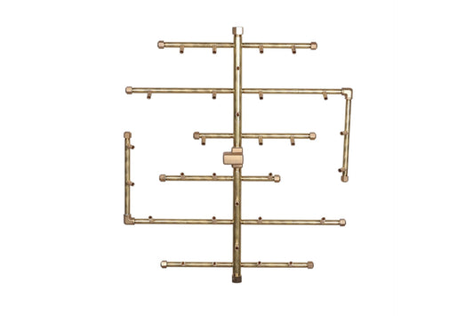 300K BTU 24.75″ x 22″ Universal Crossfire Brass Burner