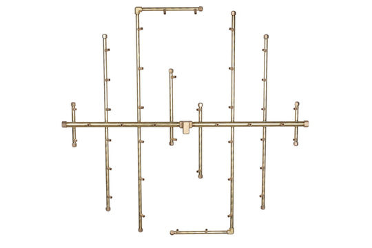 360K BTU 29.5″ x 28.5″ Universal Crossfire Brass Burner