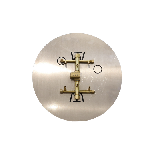 60K BTU 9″ x 6.75″ Universal Crossfire Brass Burner