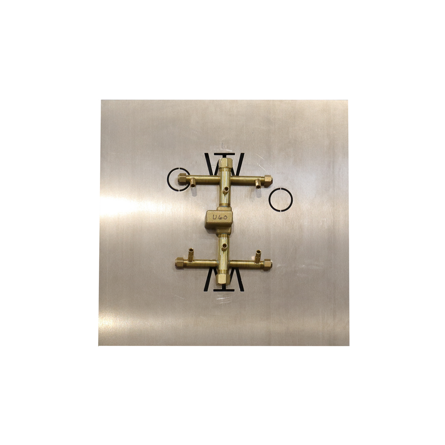 60K BTU 9″ x 6.75″ Universal Crossfire Brass Burner