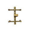 60K BTU 9″ x 6.75″ Universal Crossfire Brass Burner