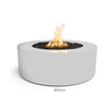 Unity Round Steel Gas Fire Pit 18" High (3 sizes)