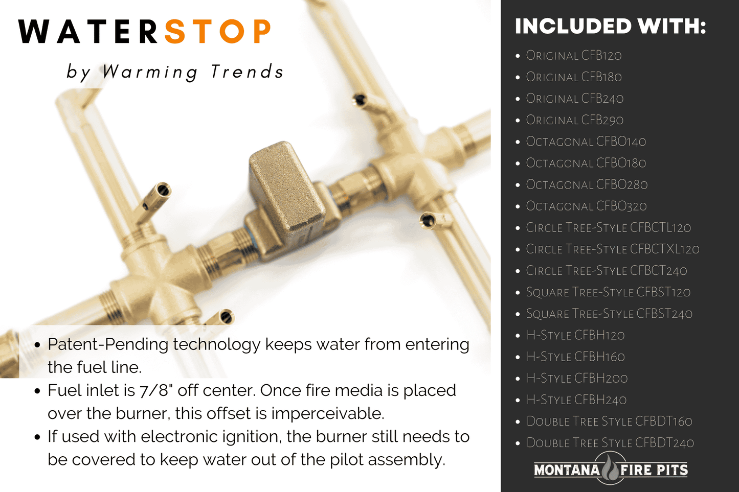 180K BTU Warming Trends Crossfire Burner