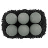 4" Cape Gray Lite Stone Fire Balls - Set of 6