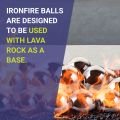 4" Stainless Steel Iron Fire Balls