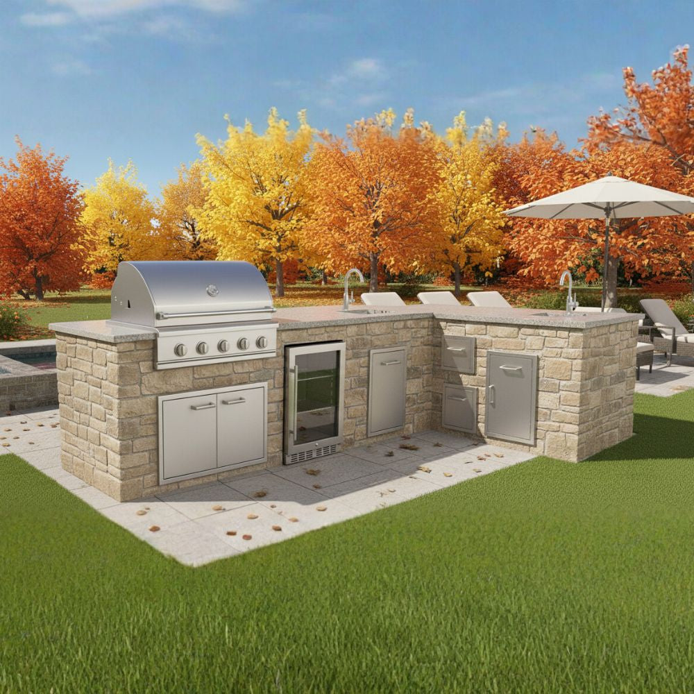 Custom DIY BBQ Island Frame (Any Size)