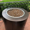 Beverly Powder Coated Steel Gas Fire Pit- Round (3 sizes)