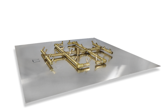 Warming Trends Crossfire Burner System with Square Pan