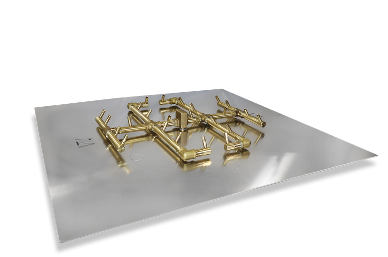 Warming Trends Crossfire Burner System with Square Pan