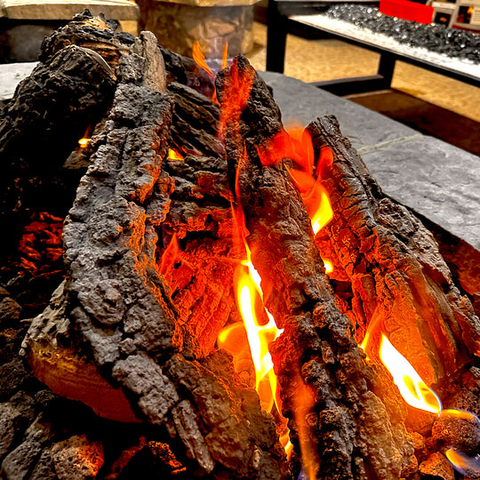 30" Charred Campfire Outdoor Log Set (Out of Stock)